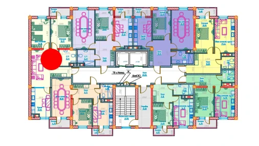 3-комнатная квартира 76.62 м²  11/13 этаж | Жилой комплекс Al-Qasr