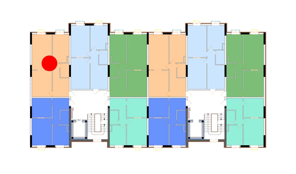 2-xonali xonadon 66.8 m²  7/11 qavat | Uchtepa Avenue Turar-joy majmuasi