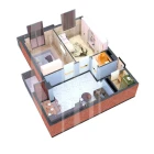 2-xonali xonadon 67.22 m²  6/7 qavat | O'ZBEGIM Turar-joy majmuasi