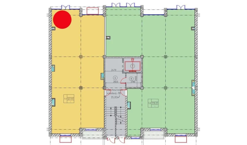1-комнатная квартира 127.97 м²  1/9 этаж | Жилой комплекс MINGCHINOR