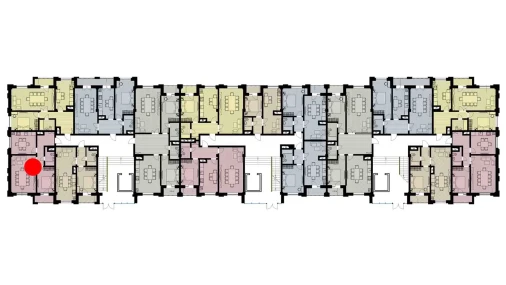 2-комнатная квартира 65.93 м²  8/9 этаж | Жилой комплекс Parkent Avenue