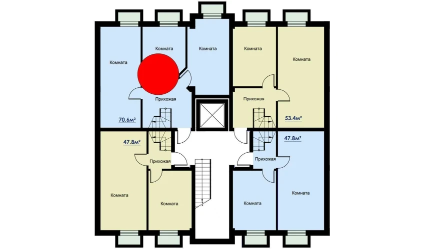 3-комнатная квартира 140.2 м²  1/6 этаж | Жилой комплекс CHOSHTEPA GARDEN