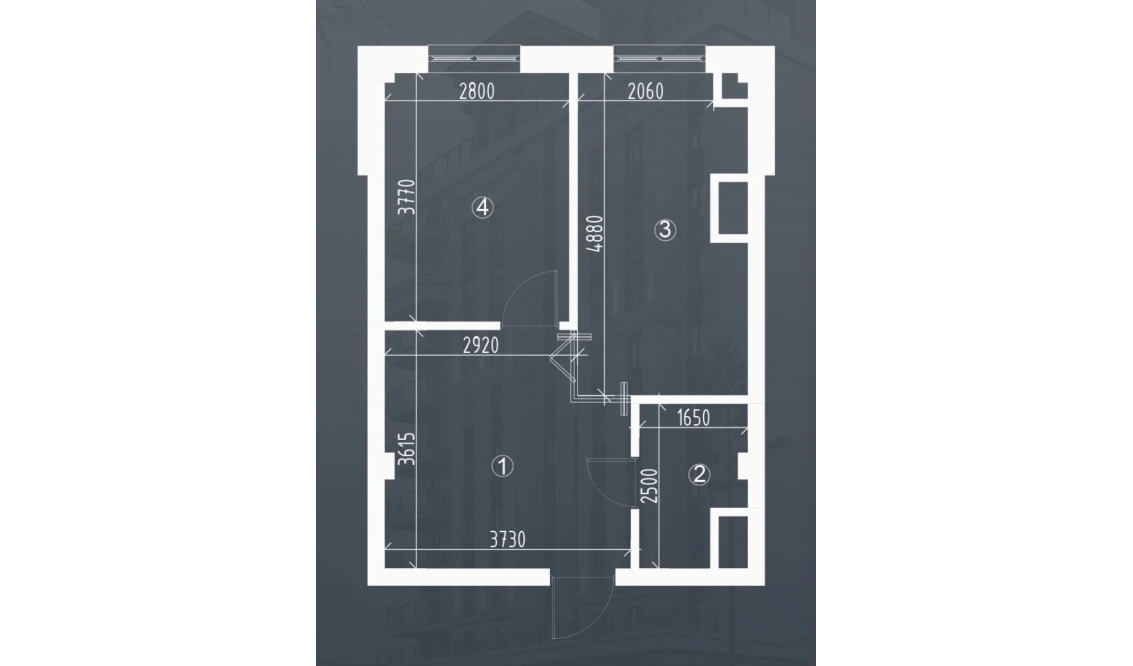 2-xonali xonadon 41.1 m²  12/12 qavat | Bunyodobod Turar-joy majmuasi