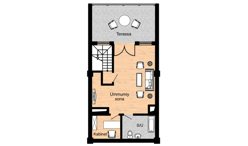 2-xonali xonadon 129 m²  16/16 qavat | Musaffo Turar-joy majmuasi