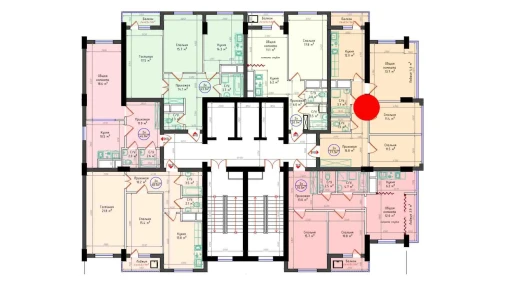 3-комнатная квартира 77.3 м²  24/25 этаж | Жилой комплекс Brilliant City