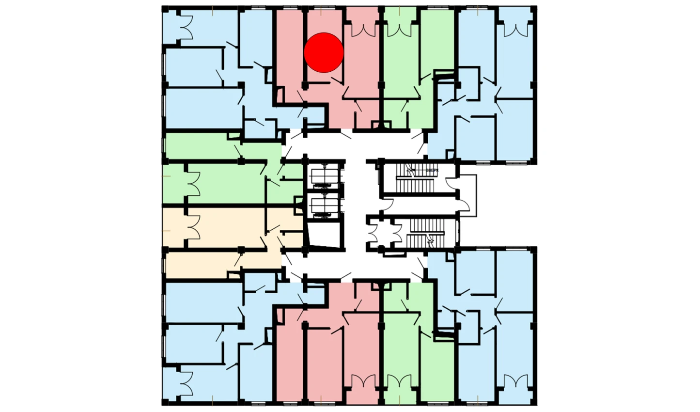 2-комн. квартира 66.6 м²  10/16 этаж | Жилой комплекс Musaffo