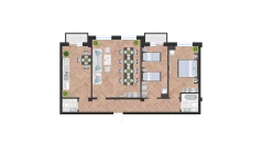 3-комн. квартира 99.67 м²  8/10 этаж | Жилой комплекс Ko'kcha-Oqtepa