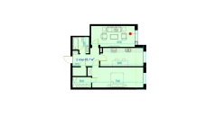2-xonali xonadon 78.7 m²  1/7 qavat | Rohat Turar-joy majmuasi