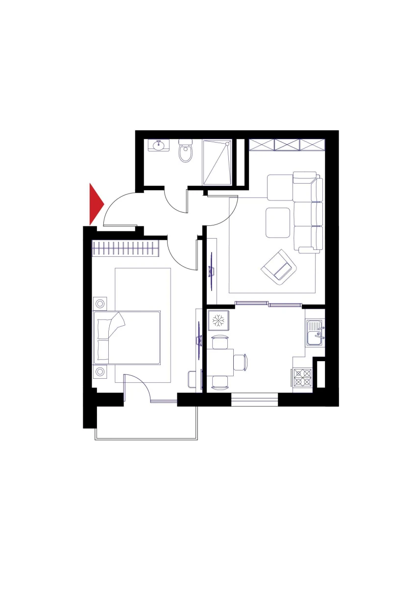 2-комн. квартира 50.8 м² 5/6 этаж | Жилой комплекс CHOSHTEPA GARDEN 2-комн. квартира 50.8 м² 5/6 этаж | Жилой комплекс CHOSHTEPA GARDEN