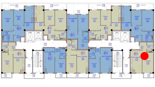 1-xonali xonadon 40.9 m²  2/12 qavat | SPUTNIK AVENUE Turar-joy majmuasi