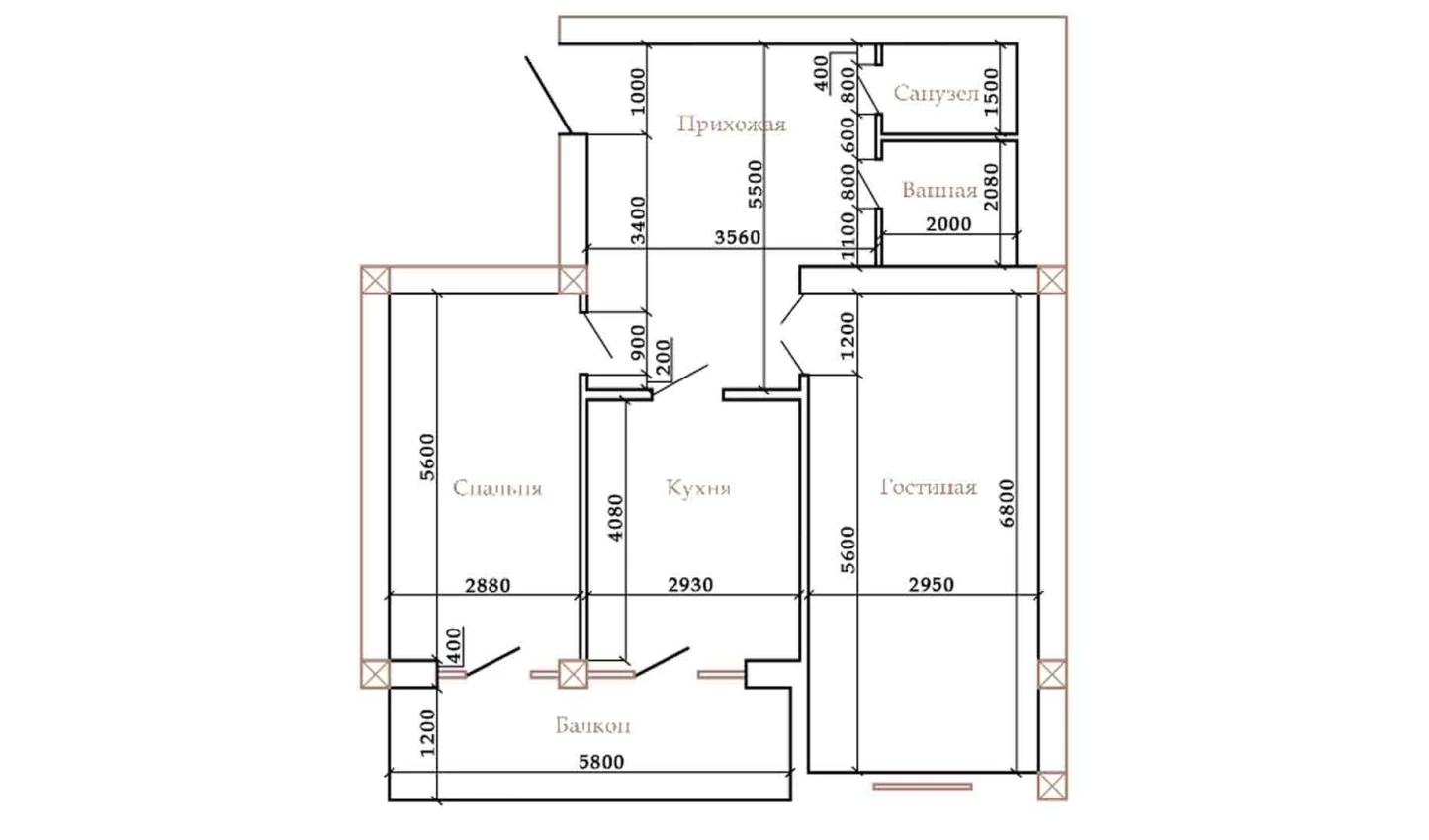 2-комн. квартира 97.15 м²  9/10 этаж | Жилой комплекс AZAMATOV GROUP