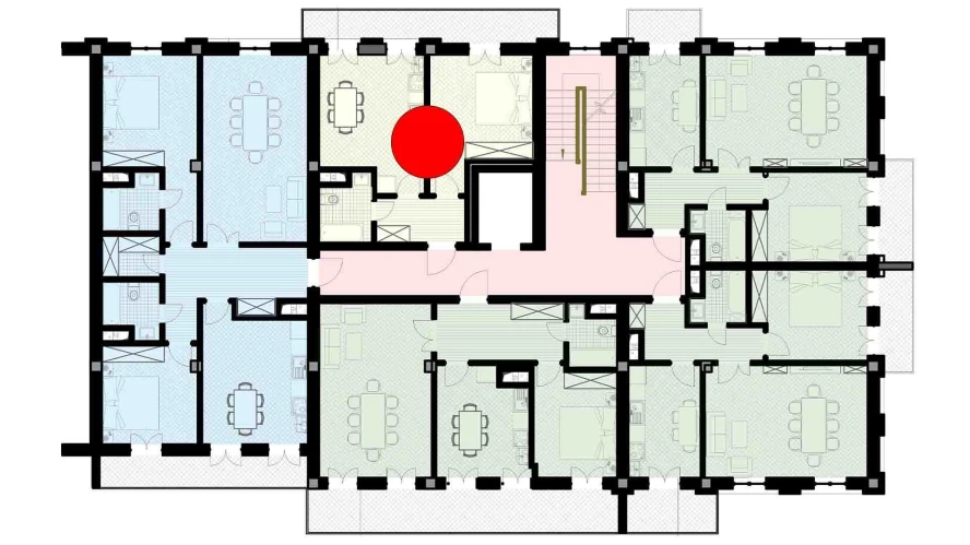1-комн. квартира 41.25 м²  8/9 этаж | Жилой комплекс SHARQ