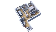 3-комн. квартира 87.8 м²  3/16 этаж | Жилой комплекс Musaffo
