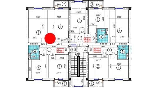 3-комнатная квартира 76.17 м²  2/5 этаж | Жилой комплекс BATOSH