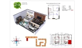 2-комн. квартира 50.4 м²  6/11 этаж | Жилой комплекс Uchtepa Avenue