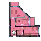 2-комн. квартира 56.5 м²  7/11 этаж | Жилой комплекс ANHOR AVENUE