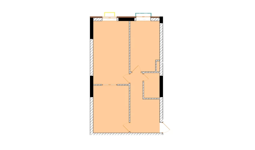 2-xonali xonadon 66.8 m²  5/11 qavat | Uchtepa Avenue Turar-joy majmuasi