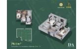 2-xonali xonadon 79.1 m² 9/12 qavat | DEGREZON HOUSE Turar-joy majmuasi 2-xonali xonadon 79.1 m² 9/12 qavat | DEGREZON HOUSE Turar-joy majmuasi