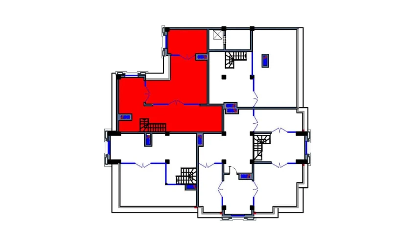 2-xonali xonadon 151 m²  9/9 qavat | FLORYA RESIDENCE Turar-joy majmuasi