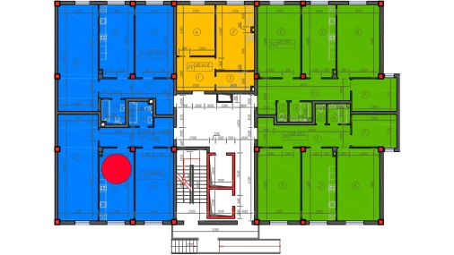 2-xonali xonadon 80 m²  1/12 qavat | Sokin hayot Turar-joy majmuasi