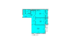3-комн. квартира 86.1 м² 9/9 этаж | Жилой комплекс Yuksalish Nurafshon 3-комн. квартира 86.1 м² 9/9 этаж | Жилой комплекс Yuksalish Nurafshon