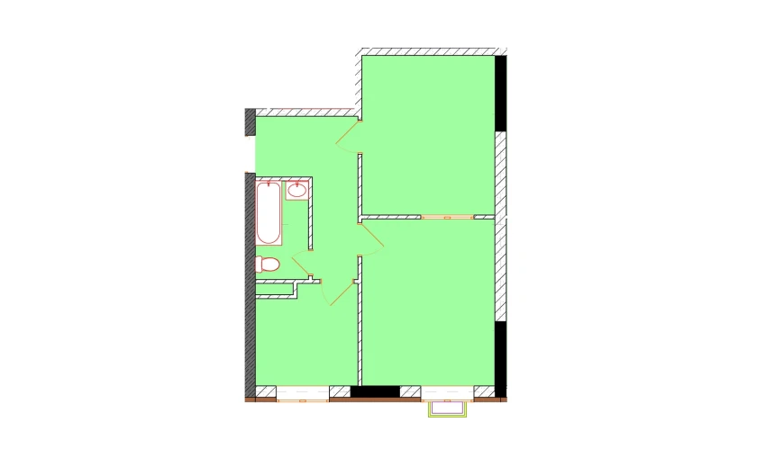 2-комнатная квартира 50.3 м²  3/9 этаж | Жилой комплекс Uchtepa Avenue