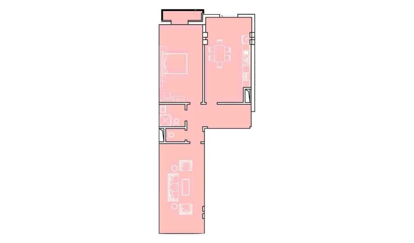 3-xonali xonadon 103.36 m²  5/8 qavat | Ziynat Capital Turar-joy majmuasi