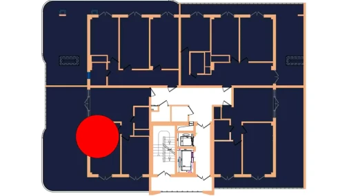 1-xonali xonadon 88.1 m²  17/17 qavat | Vertex Tawer Turar-joy majmuasi