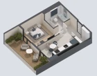 1-комн. квартира 33 м²  10/14 этаж | Жилой комплекс PARVOZ