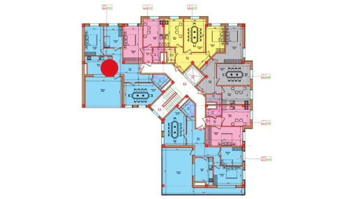 3-комнатная квартира 109.65 м²  8/8 этаж | Жилой комплекс Markaz