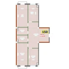3-комн. квартира 105.5 м²  5/9 этаж | Жилой комплекс YANGI AVLOD