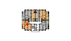 2-комн. квартира 58.75 м²  2/10 этаж | Жилой комплекс YANGIOBOD RESIDENCE