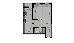 2-комн. квартира 60.35 м²  10/10 этаж | Жилой комплекс YANGIOBOD RESIDENCE