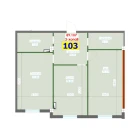2-комн. квартира 89.1 м²  9/9 этаж | Жилой комплекс YANGI AVLOD