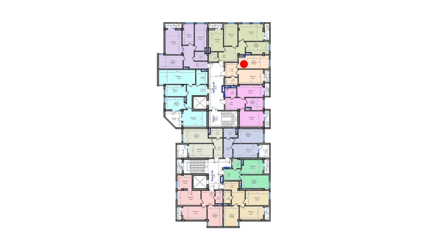 1-комн. квартира 50 м²  5/13 этаж | Жилой комплекс ORZU SAROYI