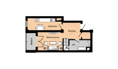 1-xonali xonadon 107.4 m²  16/16 qavat | Musaffo Turar-joy majmuasi