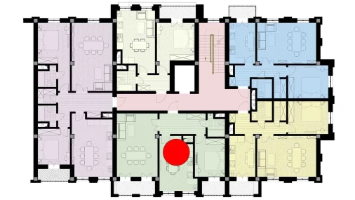 2-xonali xonadon 70 m²  6/9 qavat | SHARQ Turar-joy majmuasi