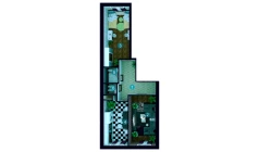 2-xonali xonadon 74.6 m²  1/9 qavat | ZAR ZAMONAVIY UYLAR Turar-joy majmuasi