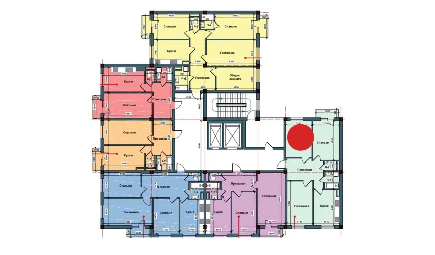 3-xonali xonadon 85.3 m²  8/10 qavat | NUR BARAKA Turar-joy majmuasi