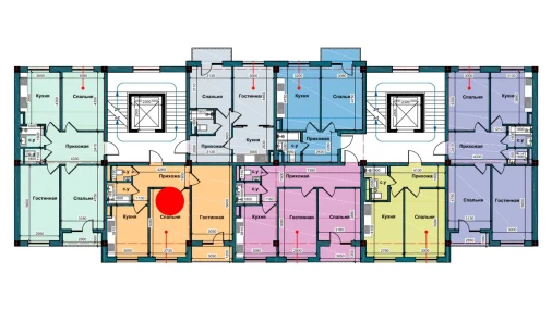 2-xonali xonadon 62.1 m²  8/9 qavat | NUR BARAKA Turar-joy majmuasi