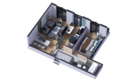 2-комн. квартира 49.7 м²  2/16 этаж | Жилой комплекс SOKIN DIYOR