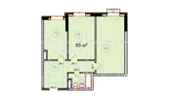 2-xonali xonadon 65 m²  2/9 qavat | Uchtepa Avenue Turar-joy majmuasi