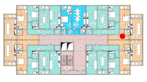 2-xonali xonadon 52.82 m²  13/16 qavat | ELITE ECO CITY Turar-joy majmuasi