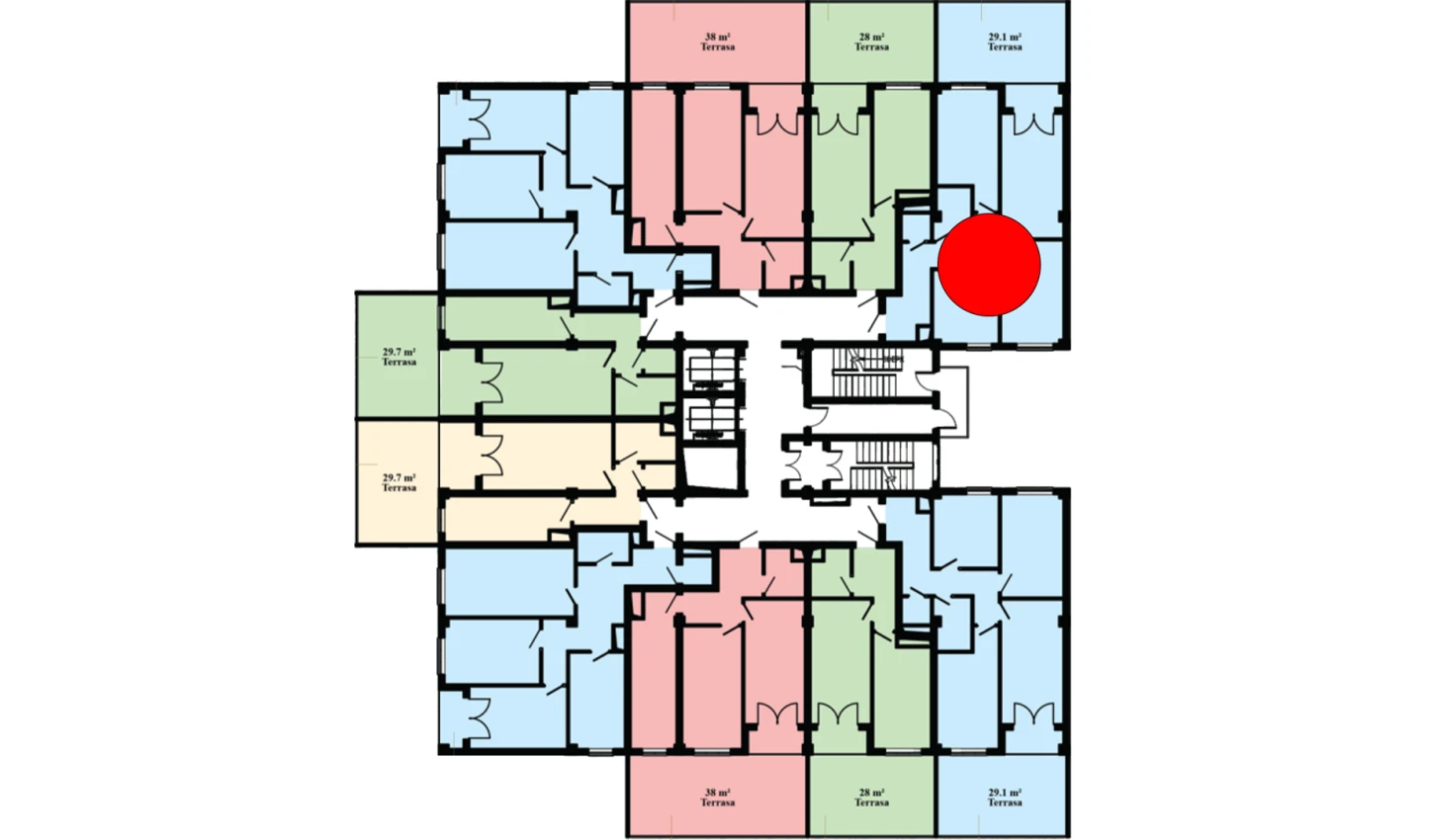 3-комн. квартира 116.74 м²  3/16 этаж | Жилой комплекс Musaffo