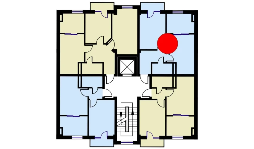 2-комнатная квартира 56.4 м²  4/6 этаж | Жилой комплекс CHOSHTEPA GARDEN