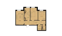 3-комн. квартира 77.63 м²  3/9 этаж | Жилой комплекс MINGCHINOR