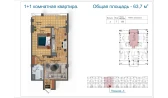 2-xonali xonadon 63.7 m² 7/14 qavat | Avia Palace Turar-joy majmuasi 2-xonali xonadon 63.7 m² 7/14 qavat | Avia Palace Turar-joy majmuasi