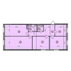4-xonali xonadon 99.5 m²  4/9 qavat | Uchtepa Avenue Turar-joy majmuasi