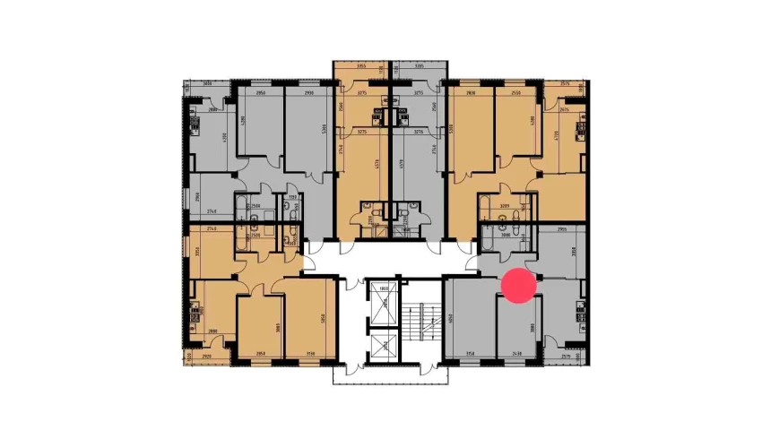 2-xonali xonadon 60.04 m²  9/10 qavat | YANGIOBOD RESIDENCE Turar-joy majmuasi