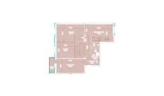 3-xonali xonadon 101.46 m²  9/9 qavat | Aero Town Turar-joy majmuasi